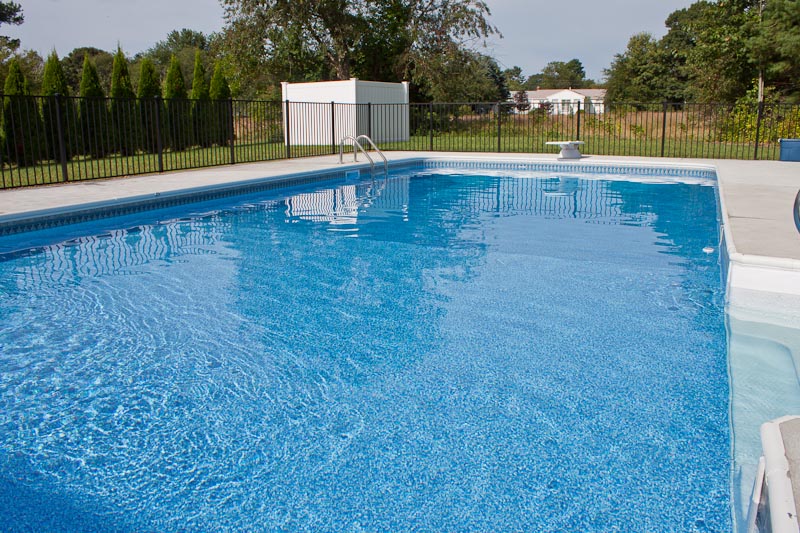 patching a pool liner with water in it