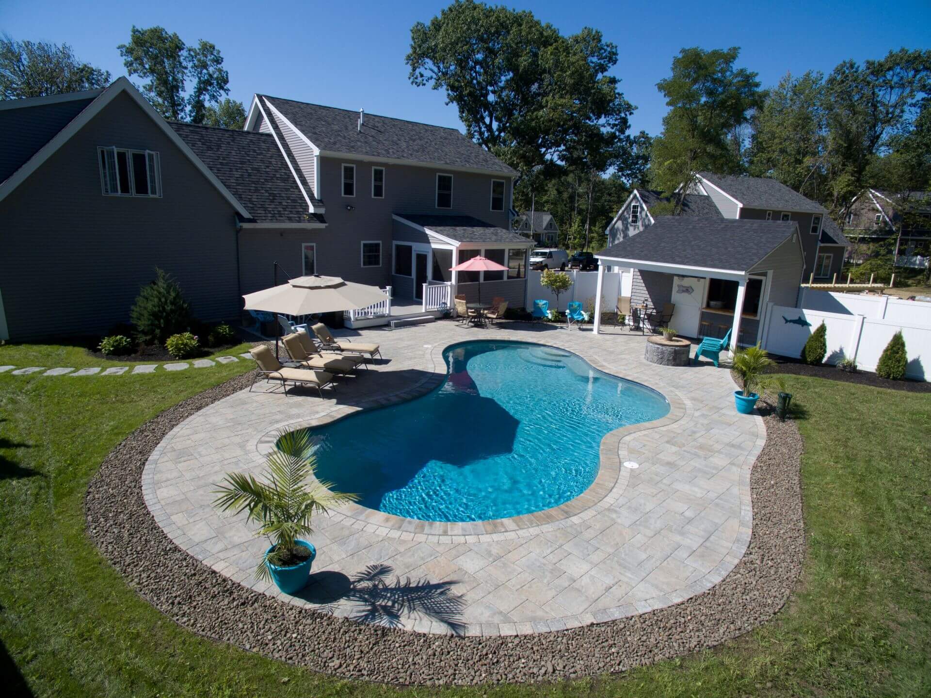 Gunite swimming pool by Northern Pools